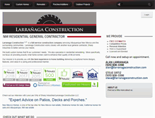 Tablet Screenshot of larranagaconstruction.com